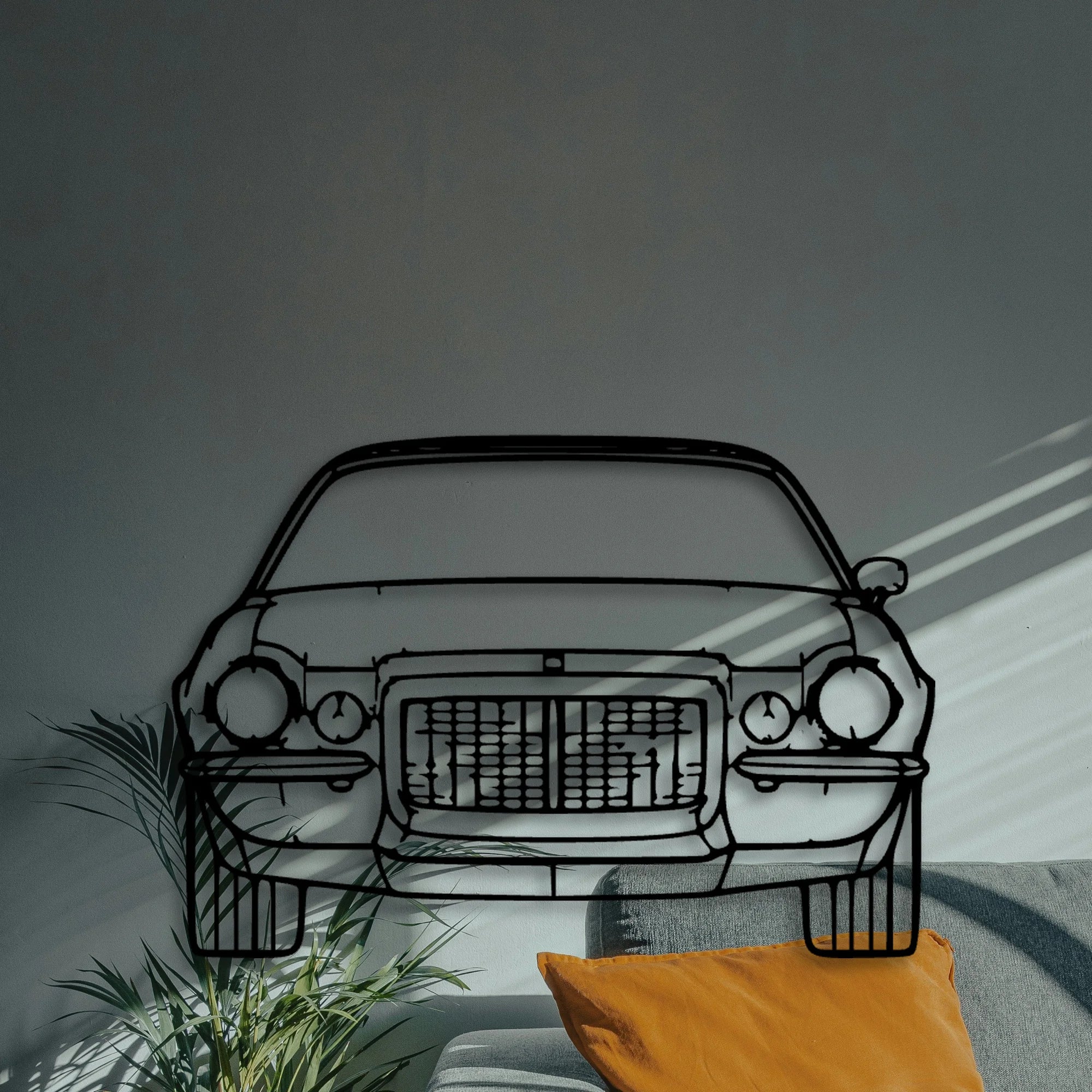 Maro Z28 1972 Classic Silhouette Metal Wall Art - Automotive Garage Decor