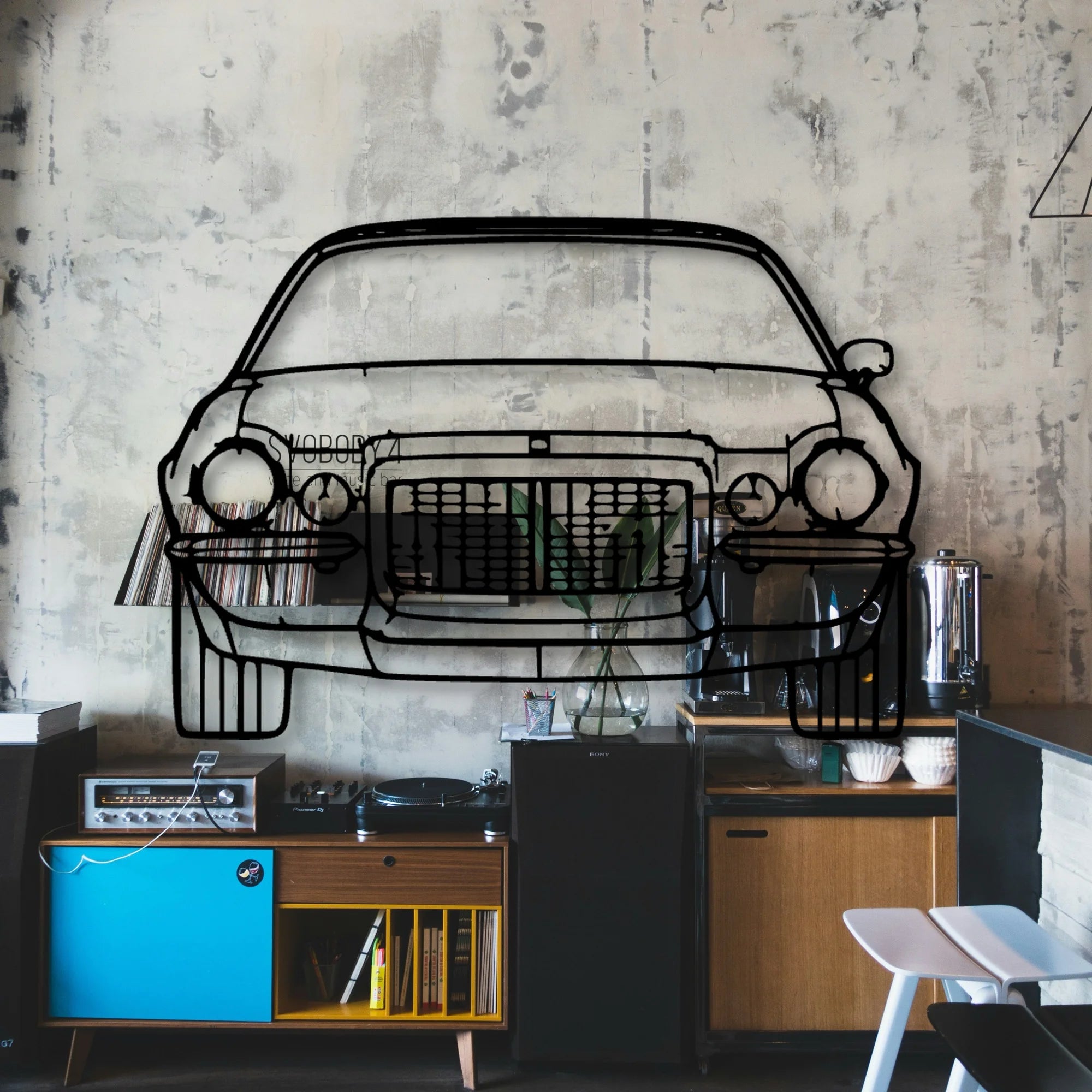 Maro Z28 1972 Classic Silhouette Metal Wall Art - Automotive Garage Decor