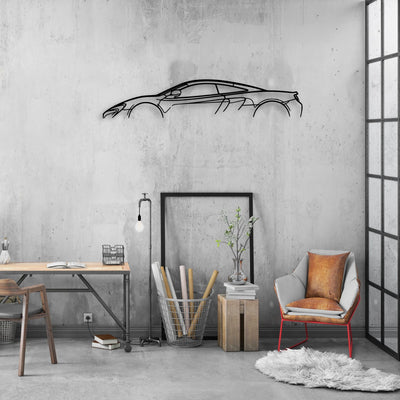 Mcl 650S Classic Silhouette Metal Wall Art - Automotive Garage Decor