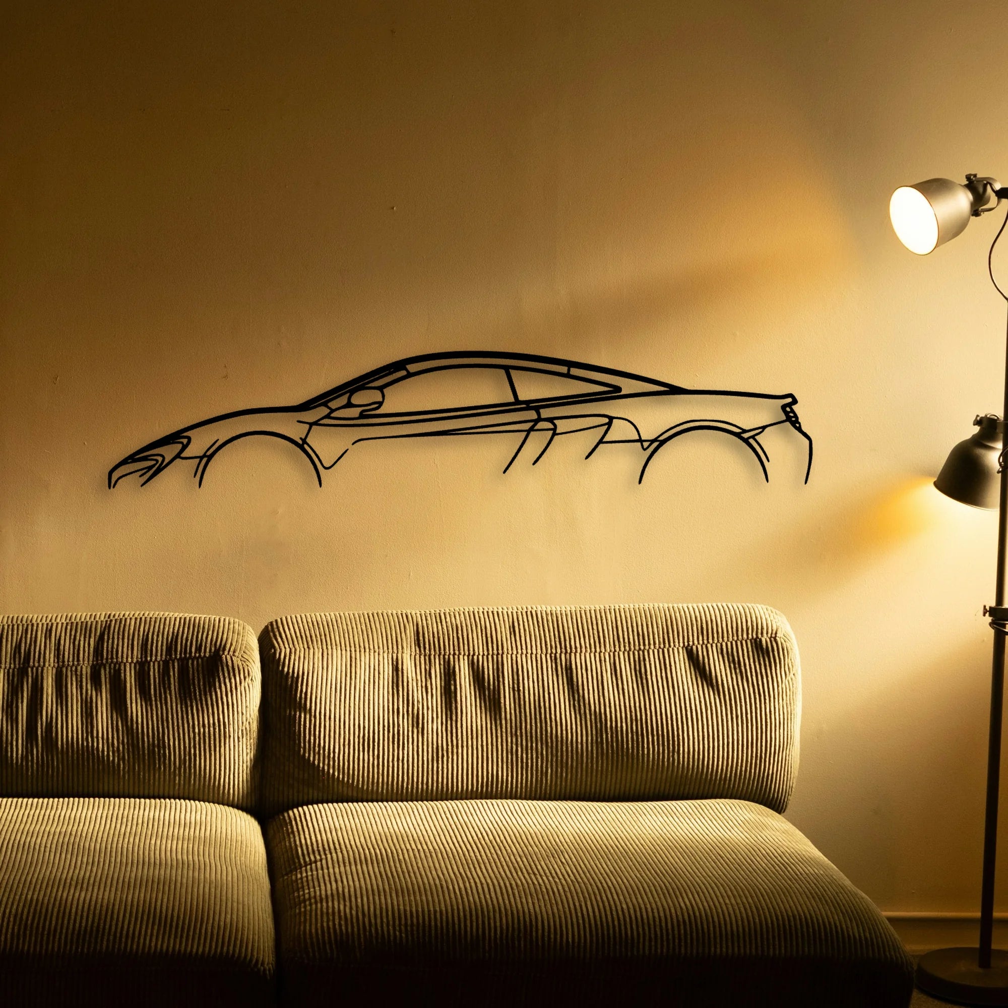 Mcl 650S Classic Silhouette Metal Wall Art - Automotive Garage Decor