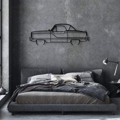 Metropolitan 1960 Classic Silhouette Metal Wall Art - Automotive Garage Decor