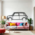 Mini 1995 Classic Silhouette Metal Wall Art - Automotive Garage Decor
