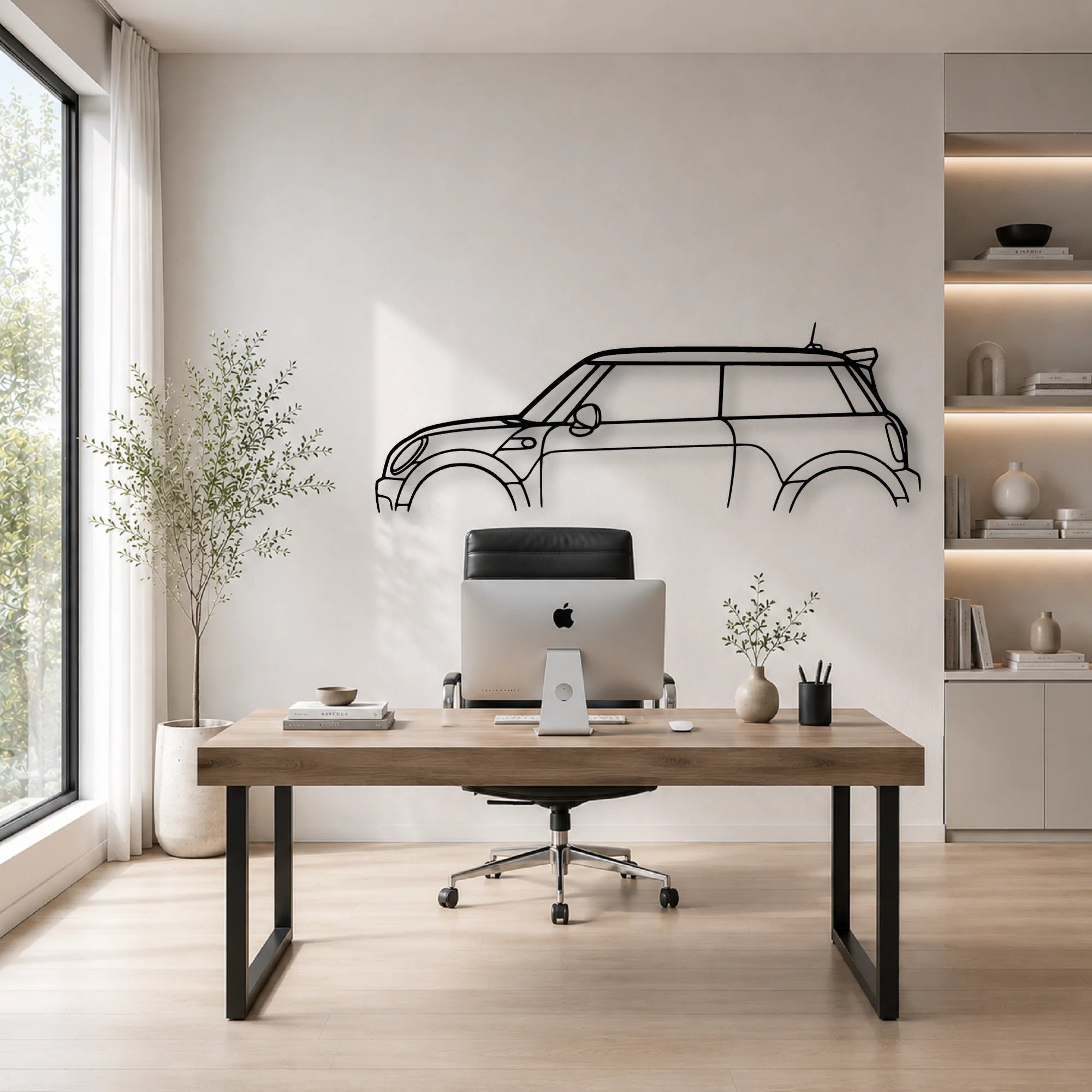 Mini GP2 2013 Classic Silhouette Metal Wall Art - Automotive Garage Decor