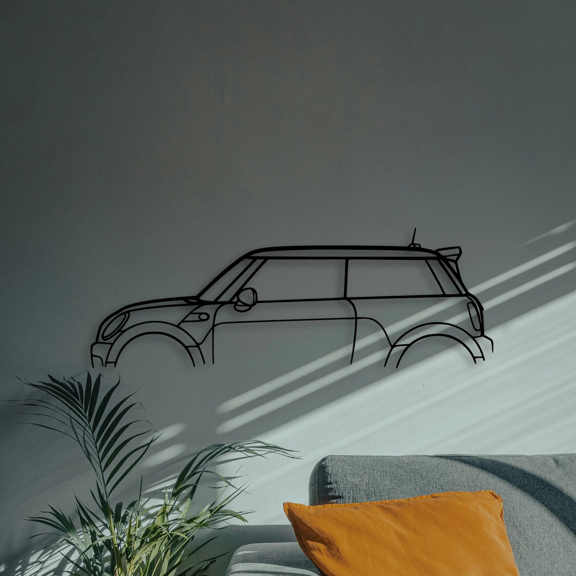 Mini GP2 2013 Classic Silhouette Metal Wall Art - Automotive Garage Decor
