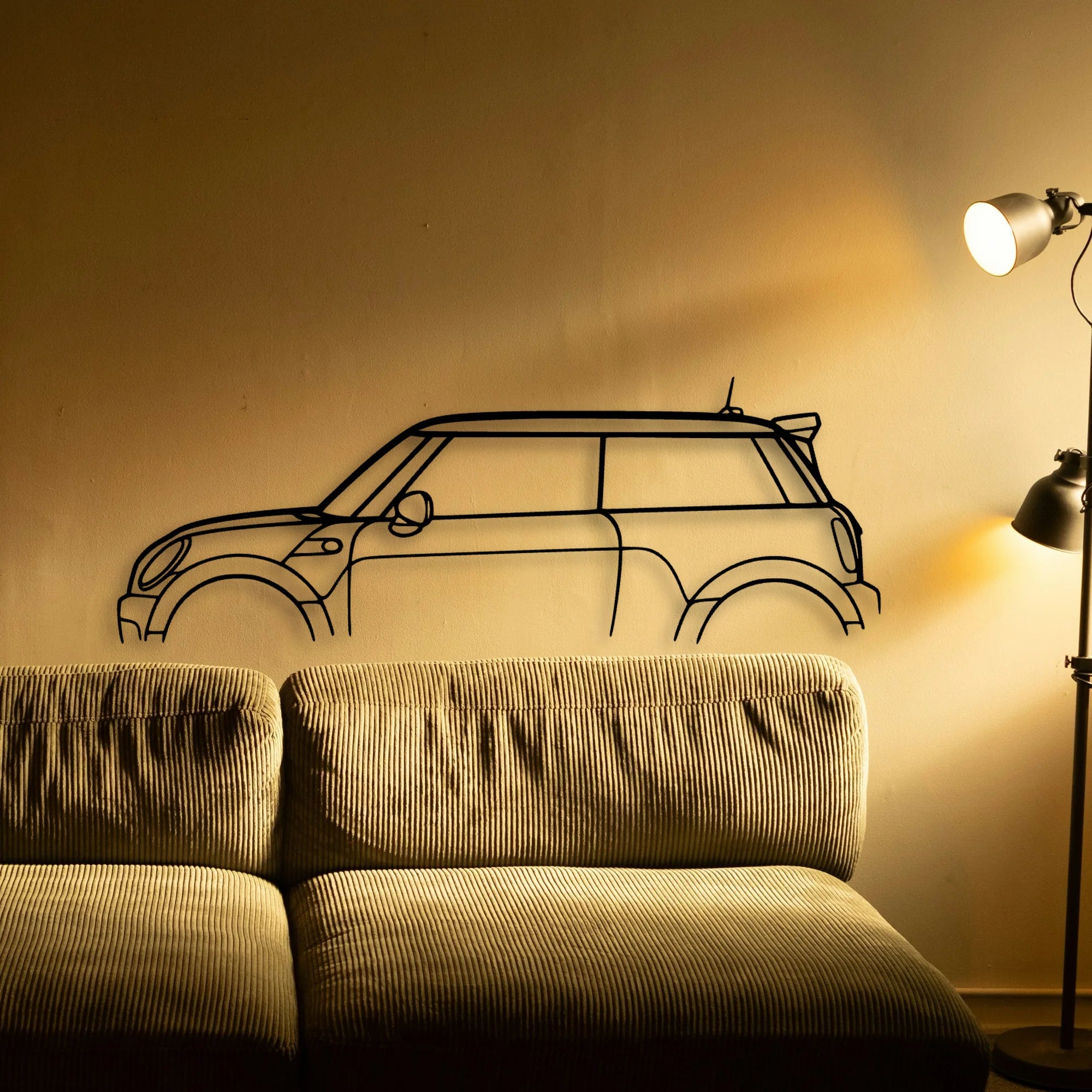 Mini GP2 2013 Classic Silhouette Metal Wall Art - Automotive Garage Decor