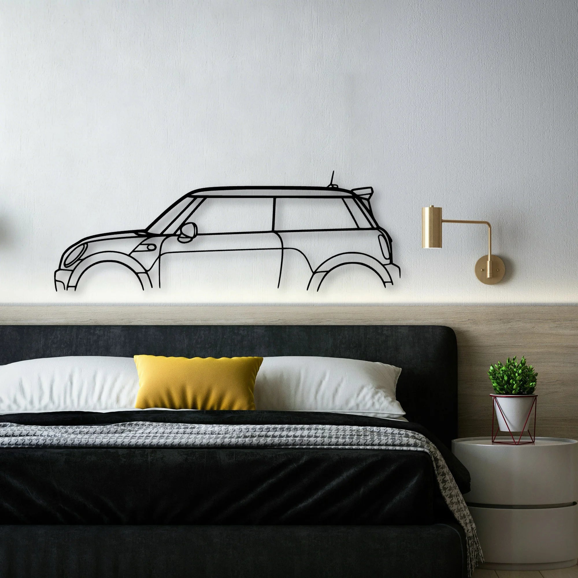 Mini GP2 2013 Classic Silhouette Metal Wall Art - Automotive Garage Decor