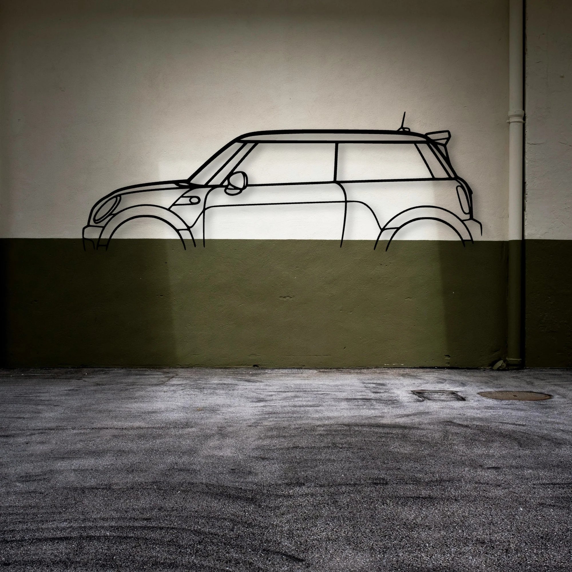Mini GP2 2013 Classic Silhouette Metal Wall Art - Automotive Garage Decor