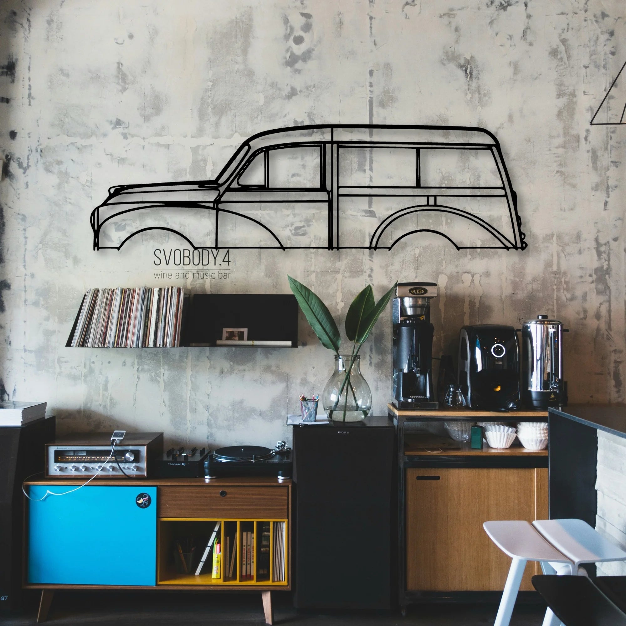 Minor Traveller 1965 Classic Silhouette Metal Wall Art - Automotive Garage Decor