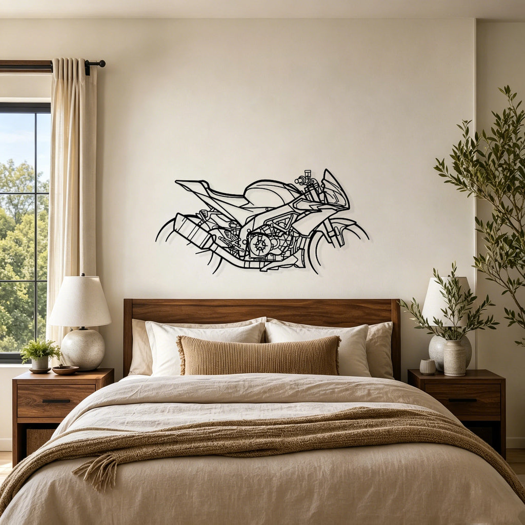 2018 Tuono Silhouette Metal Wall Art - Classic Car Garage Decor