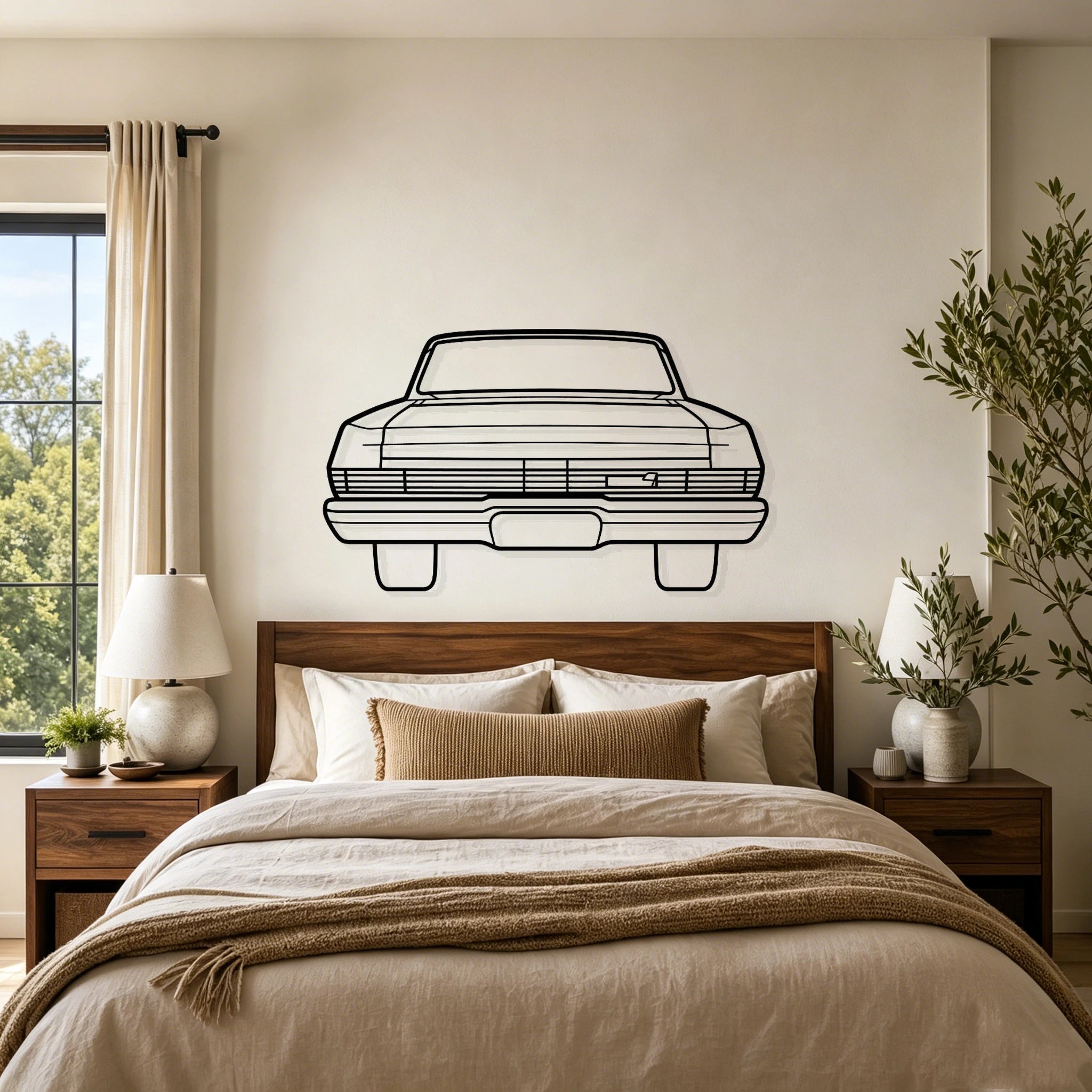 1965 Comet Back Silhouette Metal Wall Art - Classic Car Garage Decor