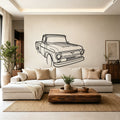 1955 F100 Angled View Metal Wall Art - Classic Car Garage Decor