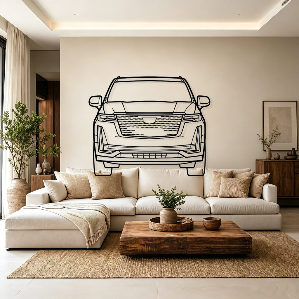2022 Slade Front View Metal Wall Art - Classic Car Garage Decor