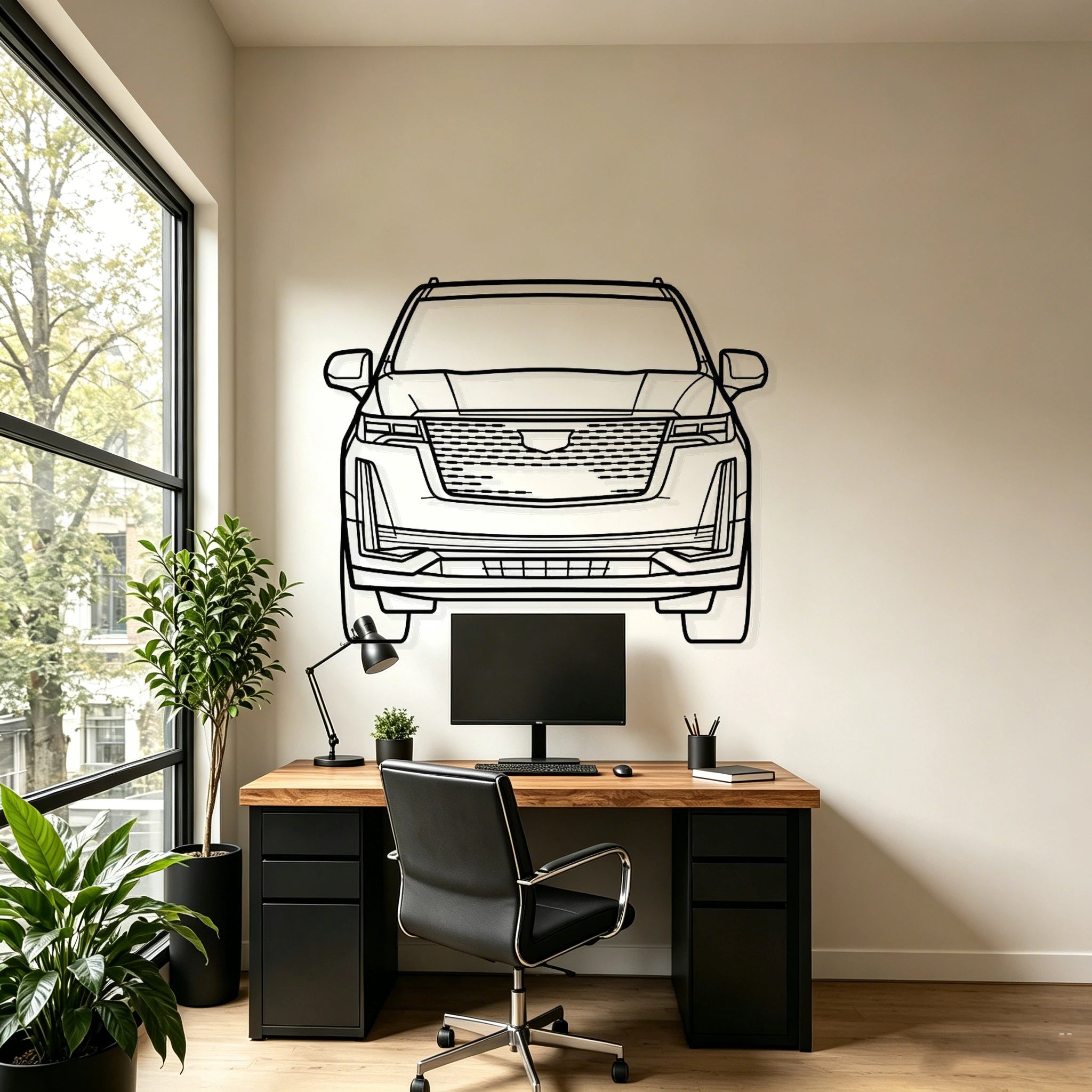 2022 Slade Front View Metal Wall Art - Classic Car Garage Decor