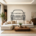 2002 WRX Front View Metal Wall Art - Classic Car Garage Decor