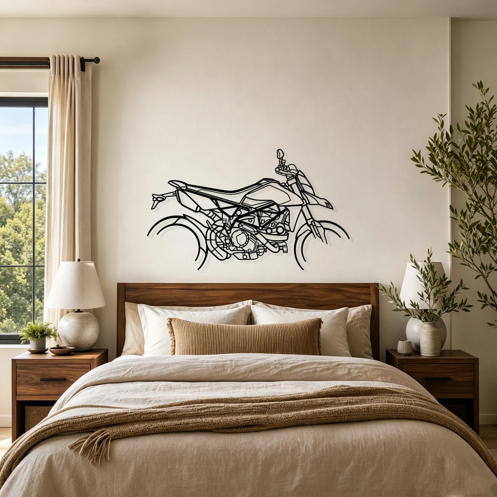 Hyper motard 950 RVE Silhouette Metal Wall Art - Classic Car Garage Decor