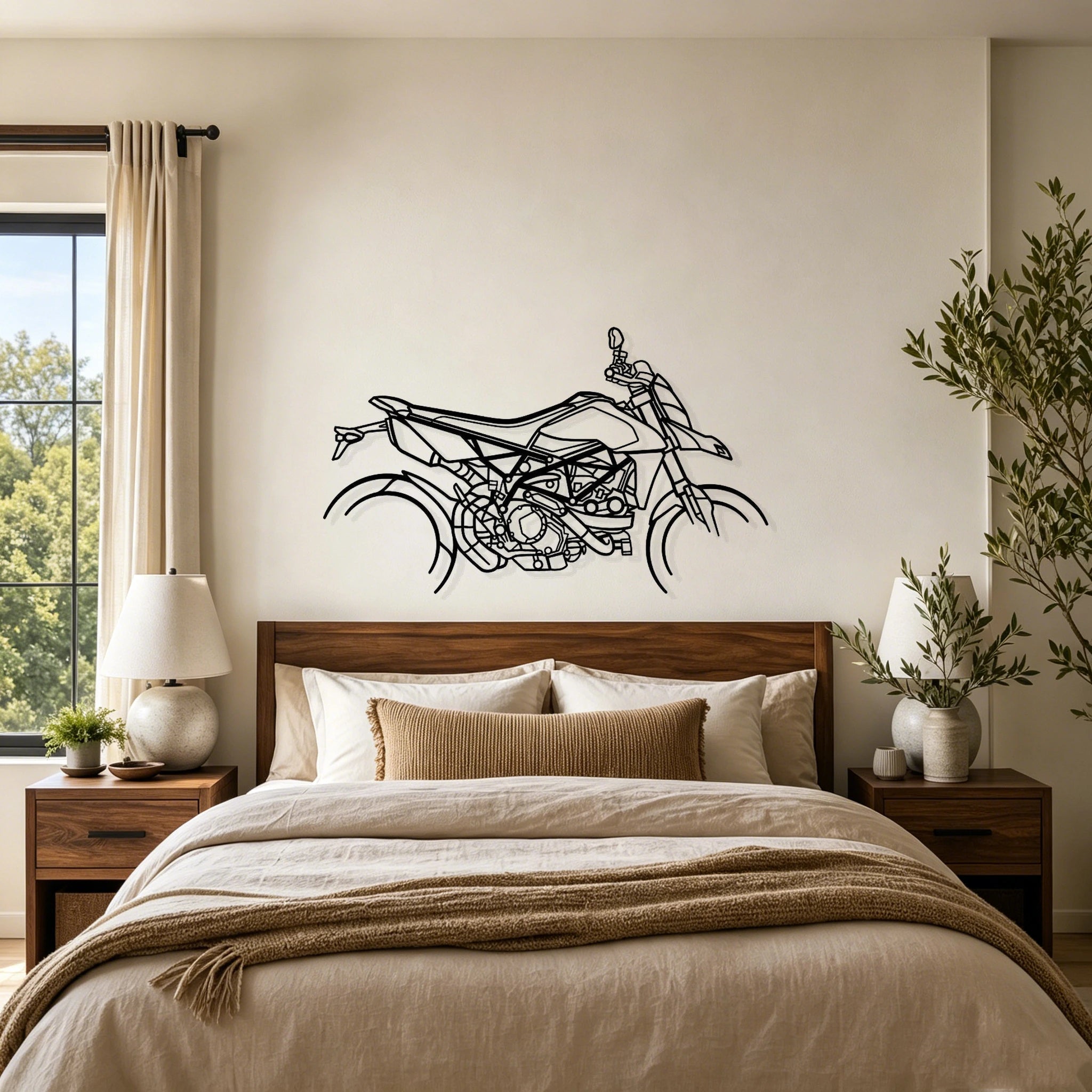 Hyper motard 950 RVE Silhouette Metal Wall Art - Classic Car Garage Decor