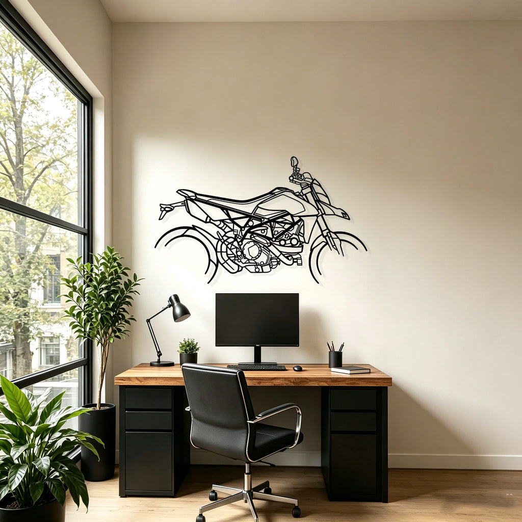 Hyper motard 950 RVE Silhouette Metal Wall Art - Classic Car Garage Decor