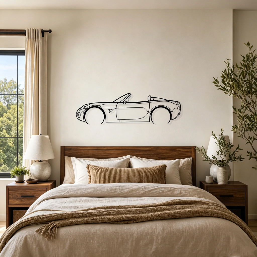 Solstice GXP Detailed Silhouette Metal Wall Art - Classic Car Garage Decor