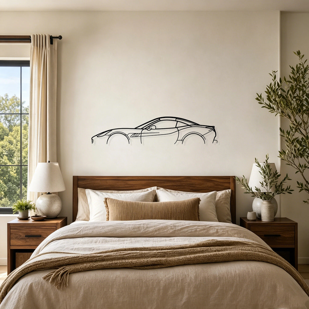 2010 California Silhouette Metal Wall Art - Classic Car Garage Decor