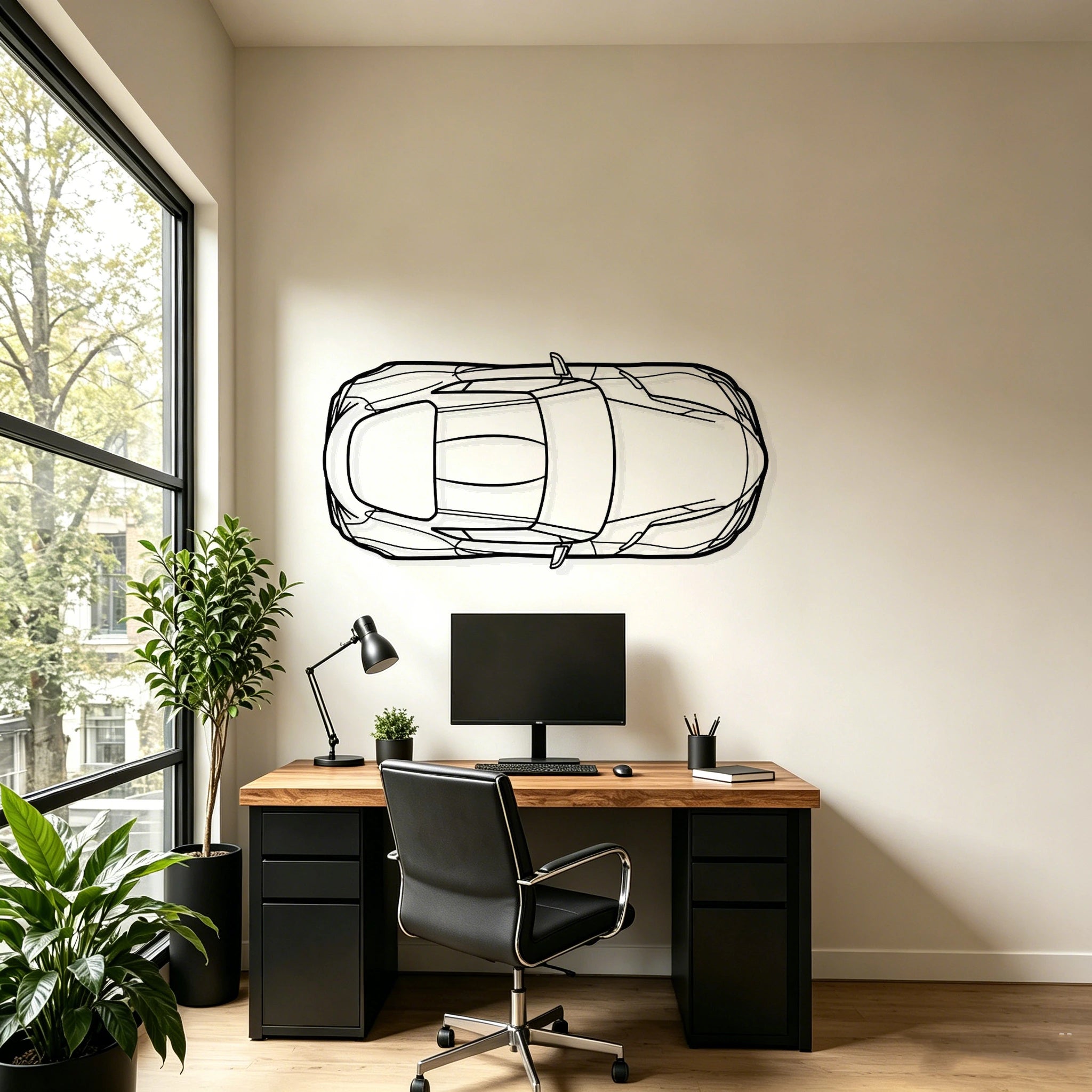 Supra MK5 TOP Metal Silhouette Wall Art - Classic Car Garage Decor