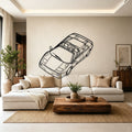 Diablo Top Angled View Metal Wall Art - Classic Car Garage Decor