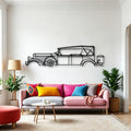 Model 43 1931 Classic Silhouette Metal Wall Art - Automotive Garage Decor