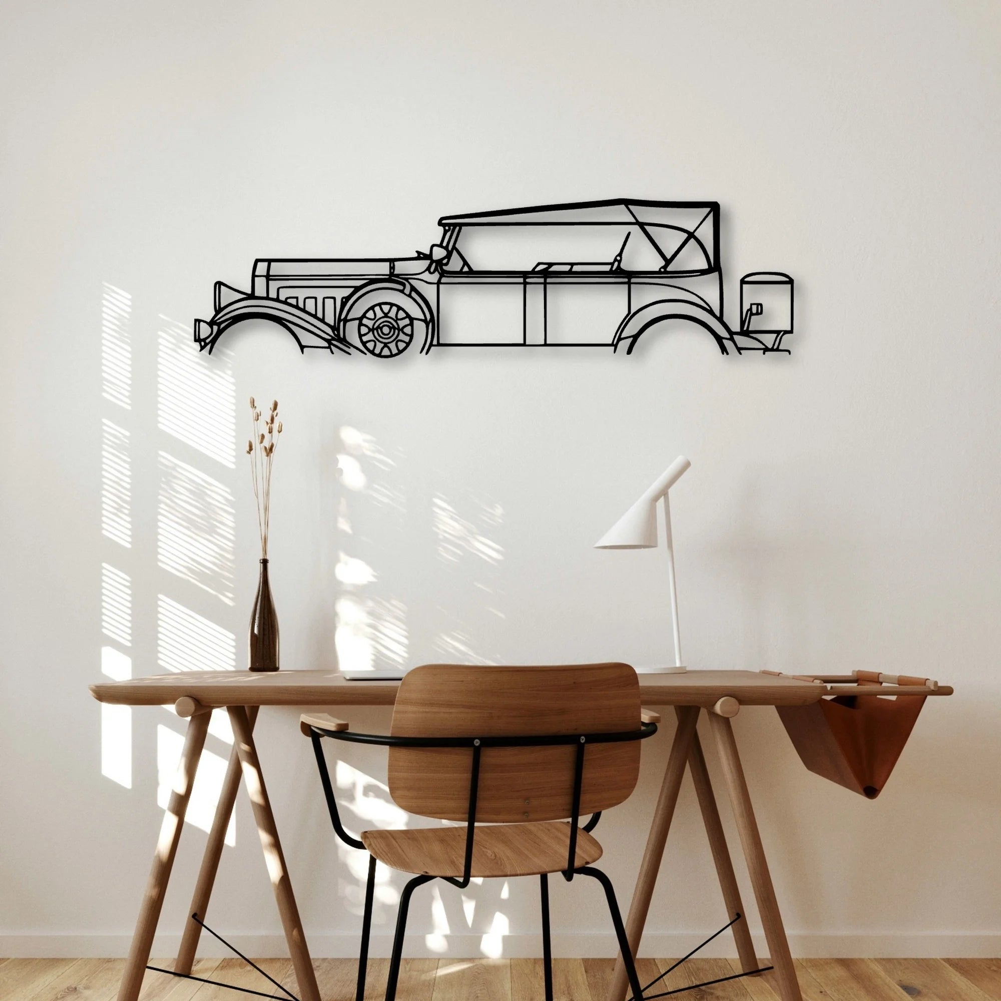 Model 43 1931 Classic Silhouette Metal Wall Art - Automotive Garage Decor