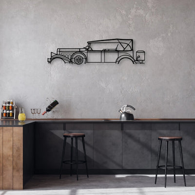 Model 43 1931 Classic Silhouette Metal Wall Art - Automotive Garage Decor