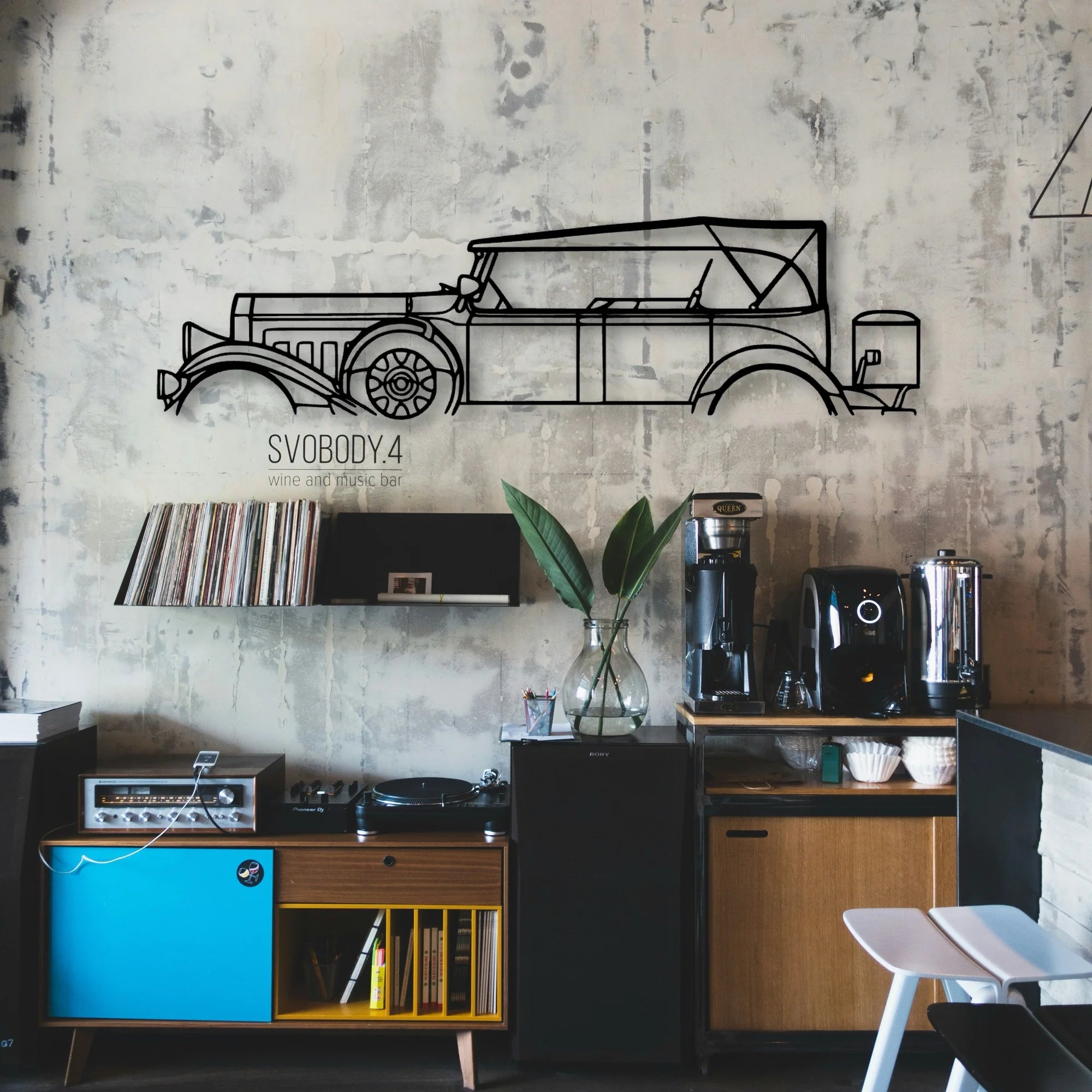 Model 43 1931 Classic Silhouette Metal Wall Art - Automotive Garage Decor