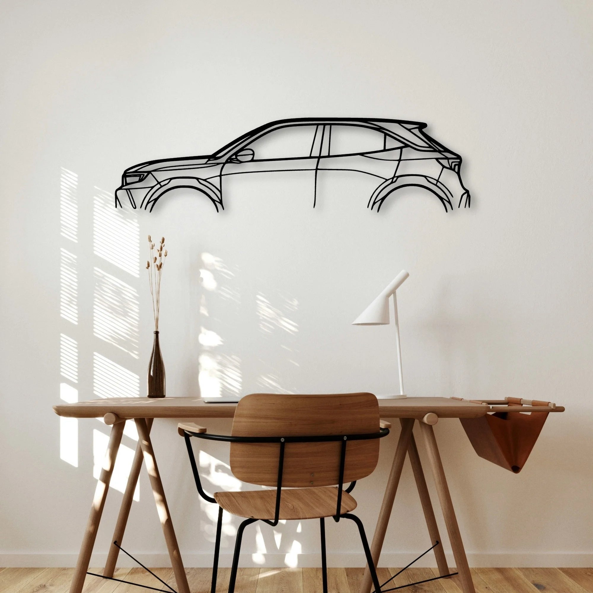 Mokka 2022 Classic Silhouette Metal Wall Art - Automotive Garage Decor