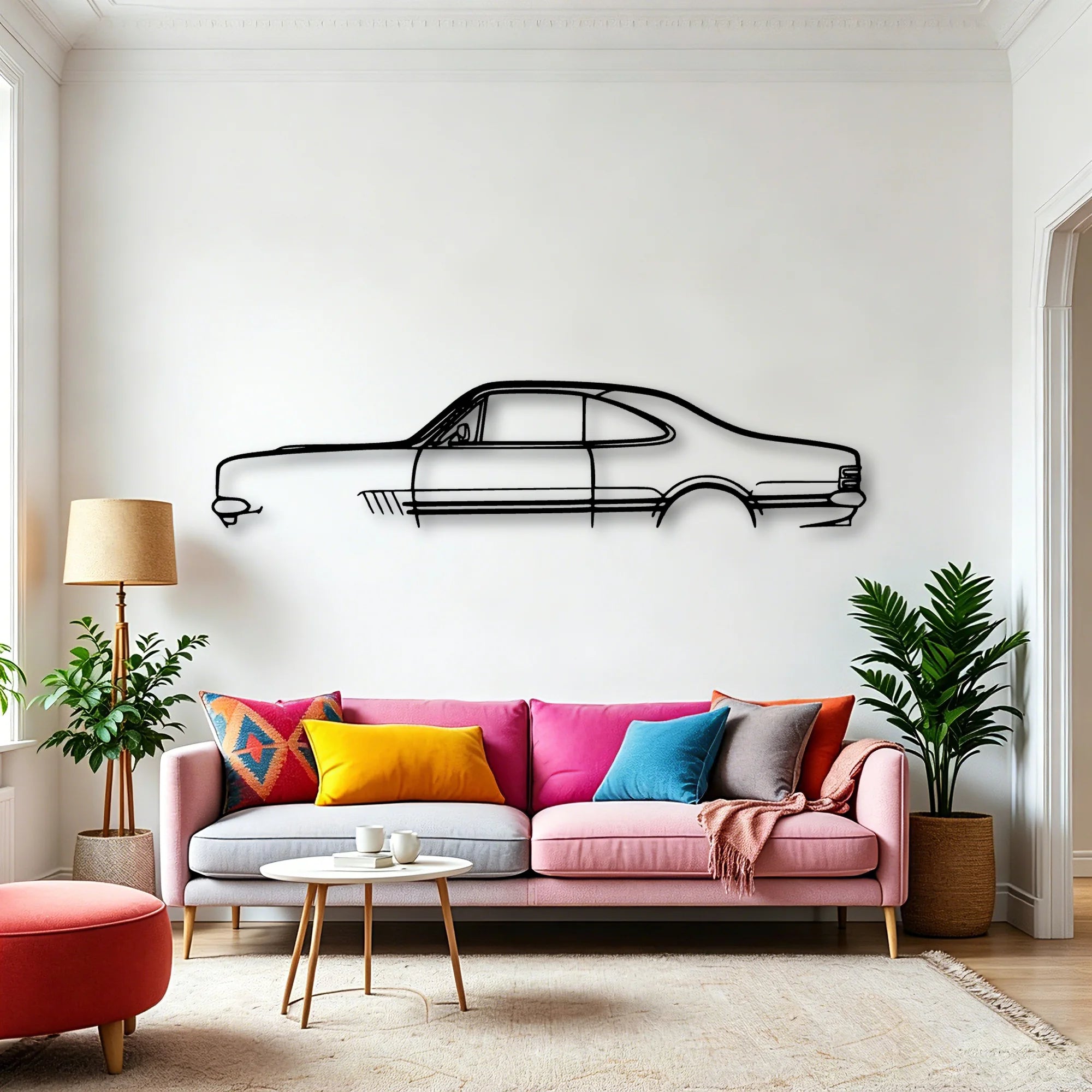 Monaro GTS 350 1969 Classic Silhouette Metal Wall Art - Automotive Garage Decor