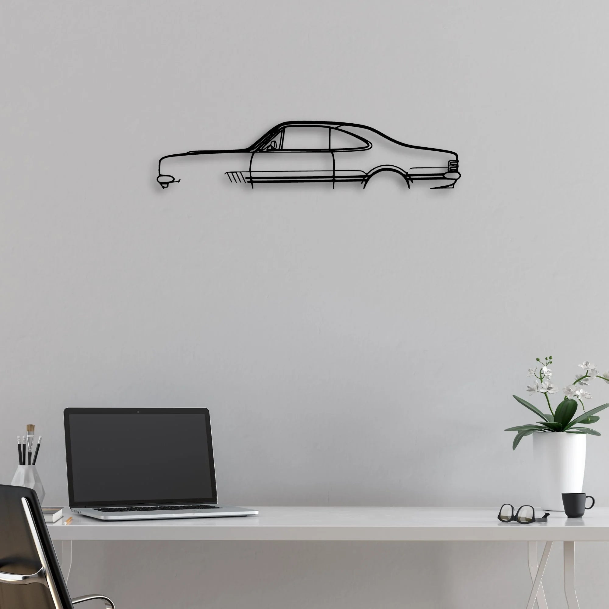 Monaro GTS 350 1969 Classic Silhouette Metal Wall Art - Automotive Garage Decor
