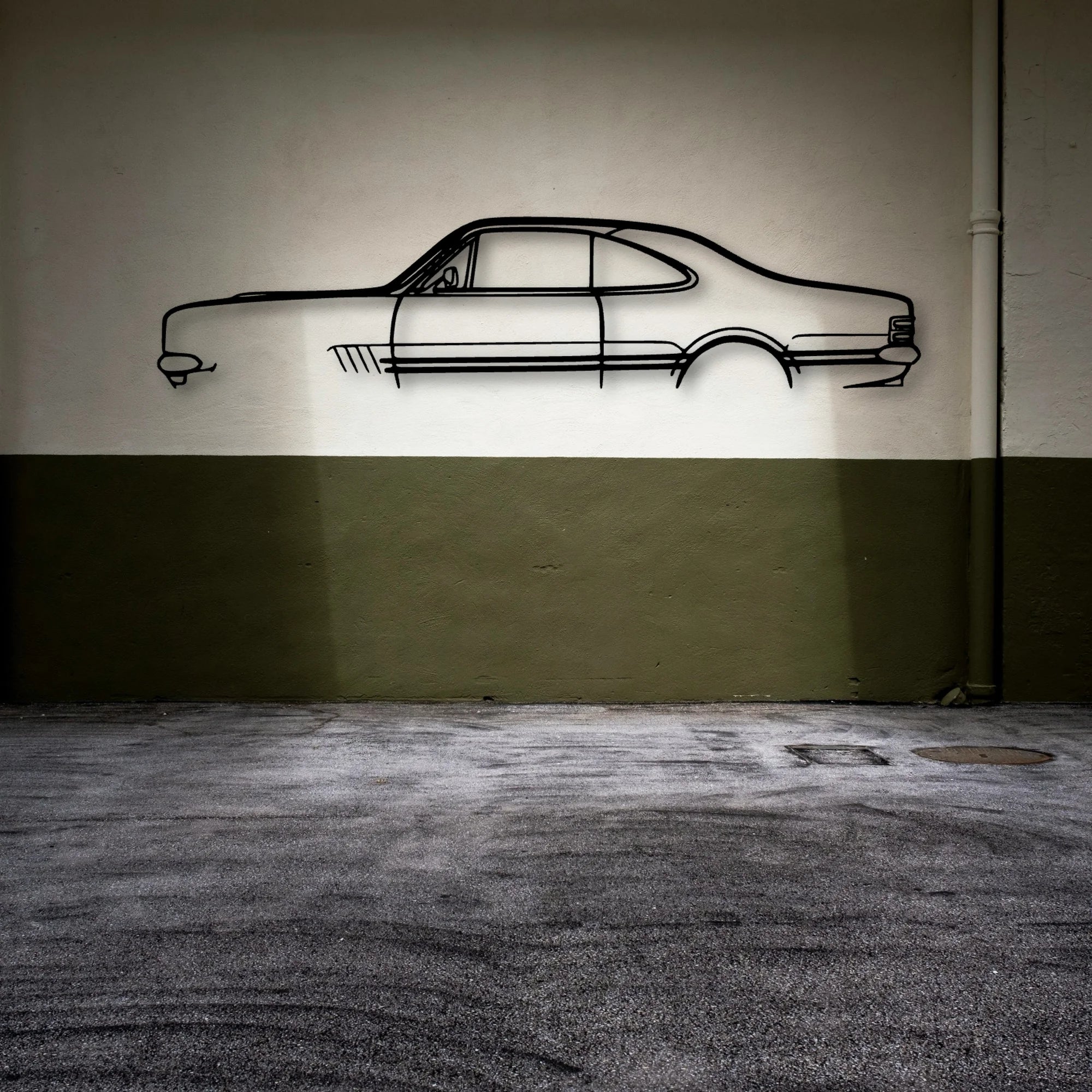 Monaro GTS 350 1969 Classic Silhouette Metal Wall Art - Automotive Garage Decor