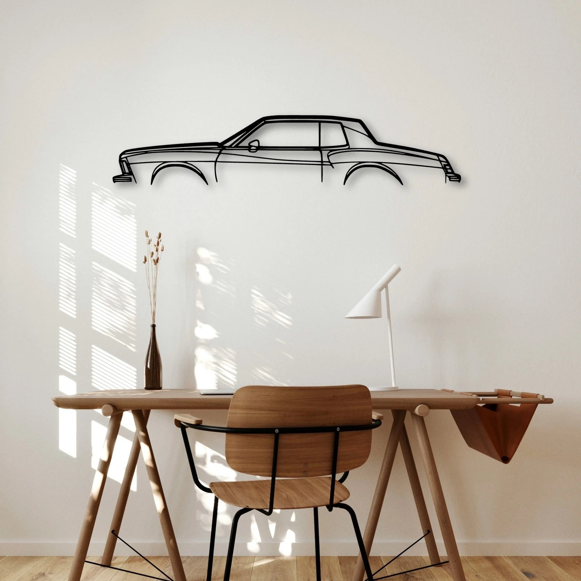 Monte Carlo 1979 Classic Silhouette Metal Wall Art - Automotive Garage Decor