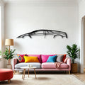 Murcie Lago 2007 Classic Silhouette Metal Wall Art - Automotive Garage Decor