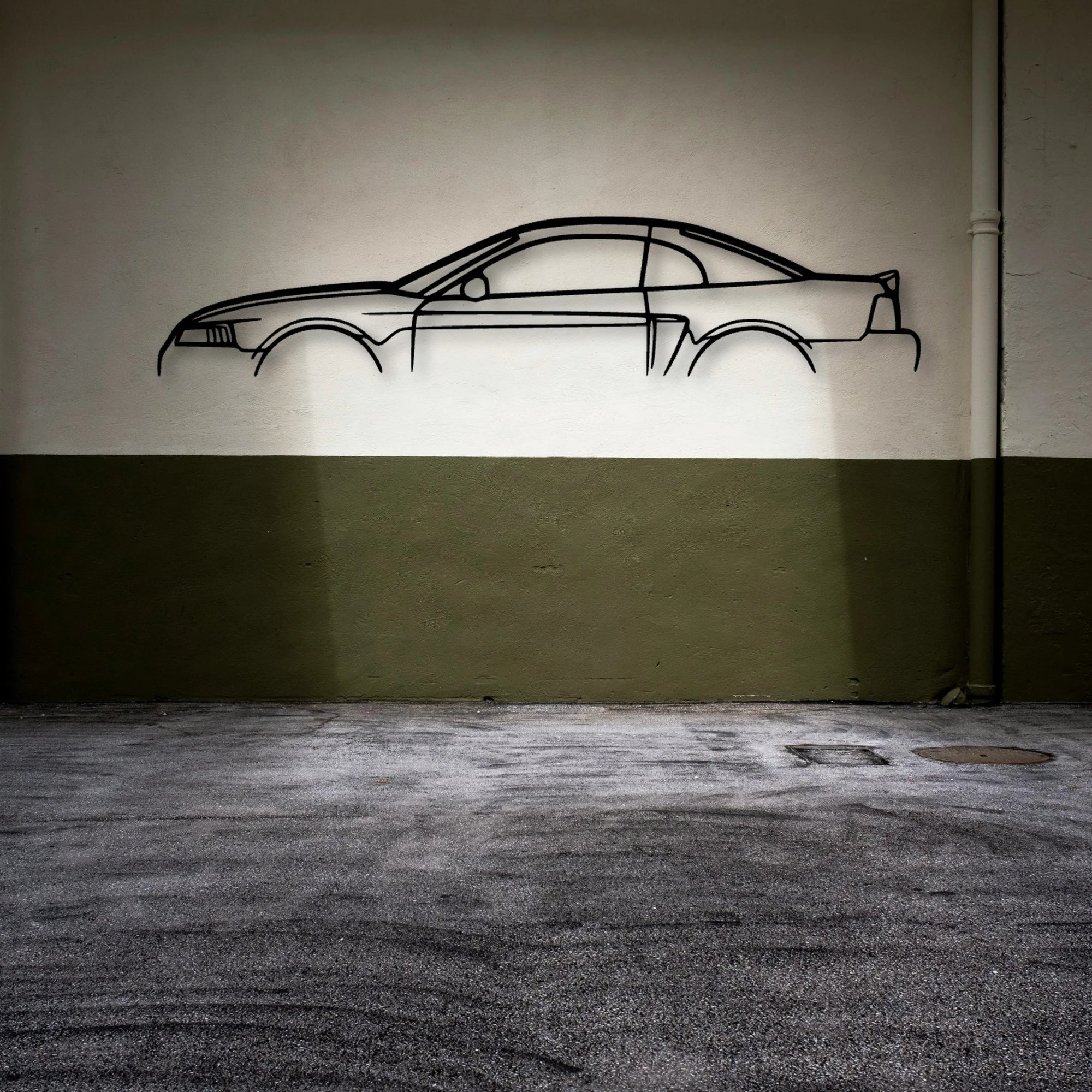 Mustang Cobra 2003 Classic Silhouette Metal Wall Art - Automotive Garage Decor