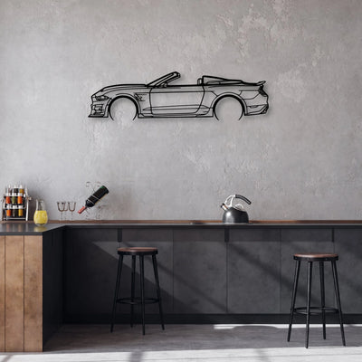 Mustang Speedster 2012 Classic Silhouette Metal Wall Art - Automotive Garage Decor