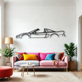 NSX T Classic Silhouette Metal Wall Art - Automotive Garage Decor