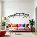 Neon 2004 Classic Silhouette Metal Wall Art - Automotive Garage Decor
