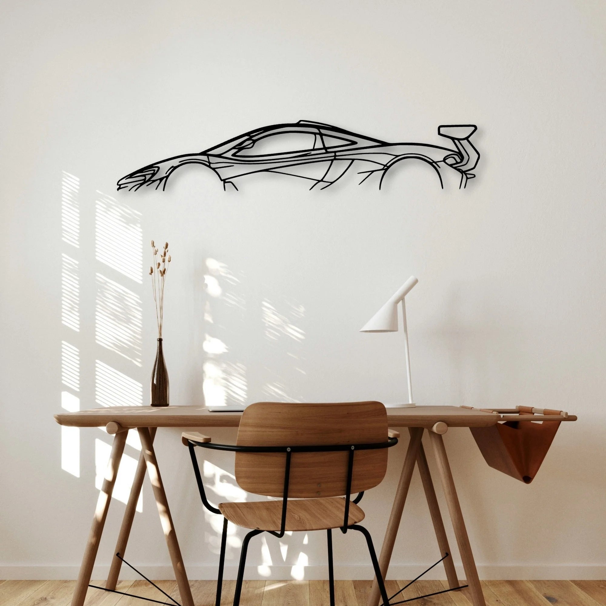 P1 GTR 2015 Classic Silhouette Metal Wall Art - Automotive Garage Decor