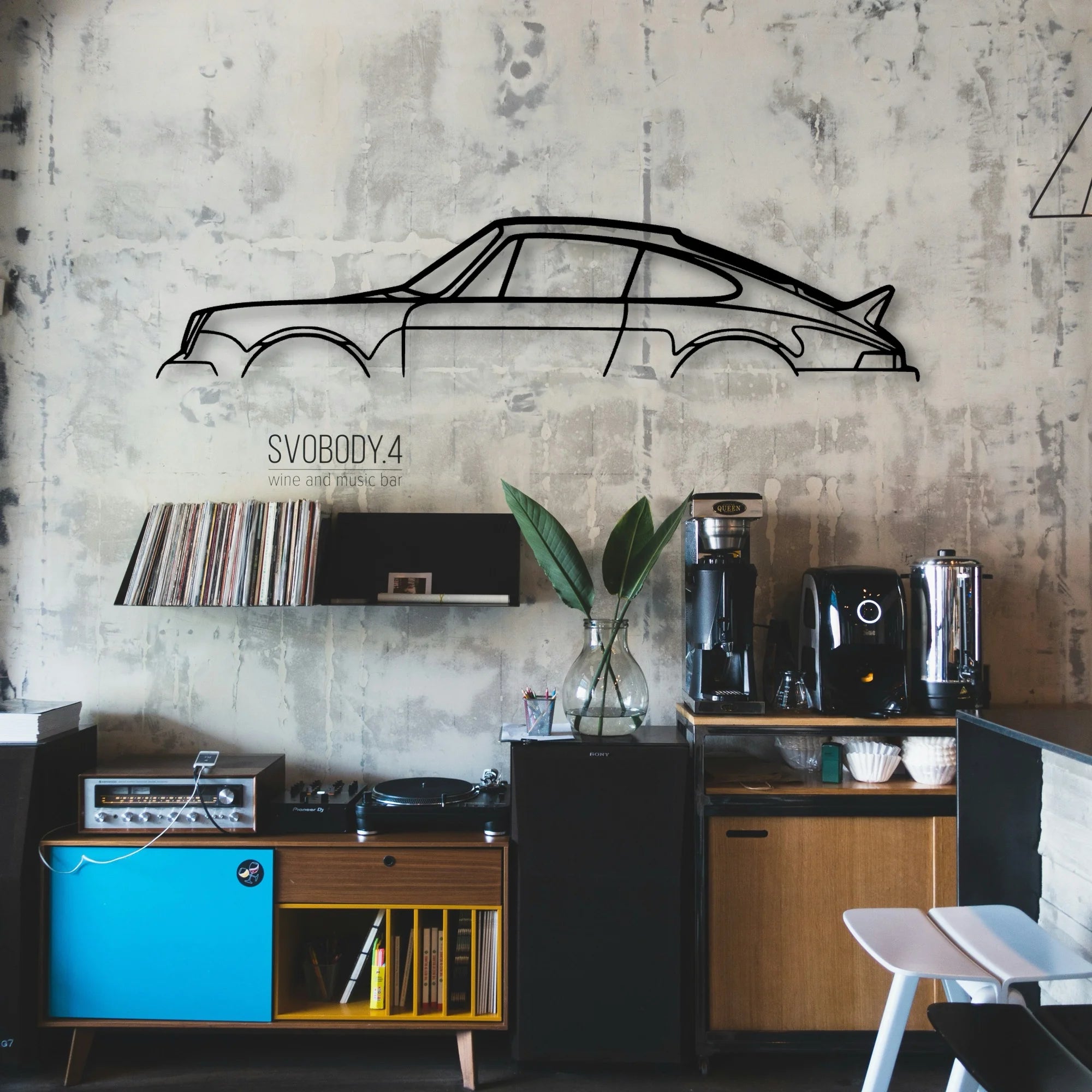 P Generation 1 Classic Silhouette Metal Wall Art - Automotive Garage Decor