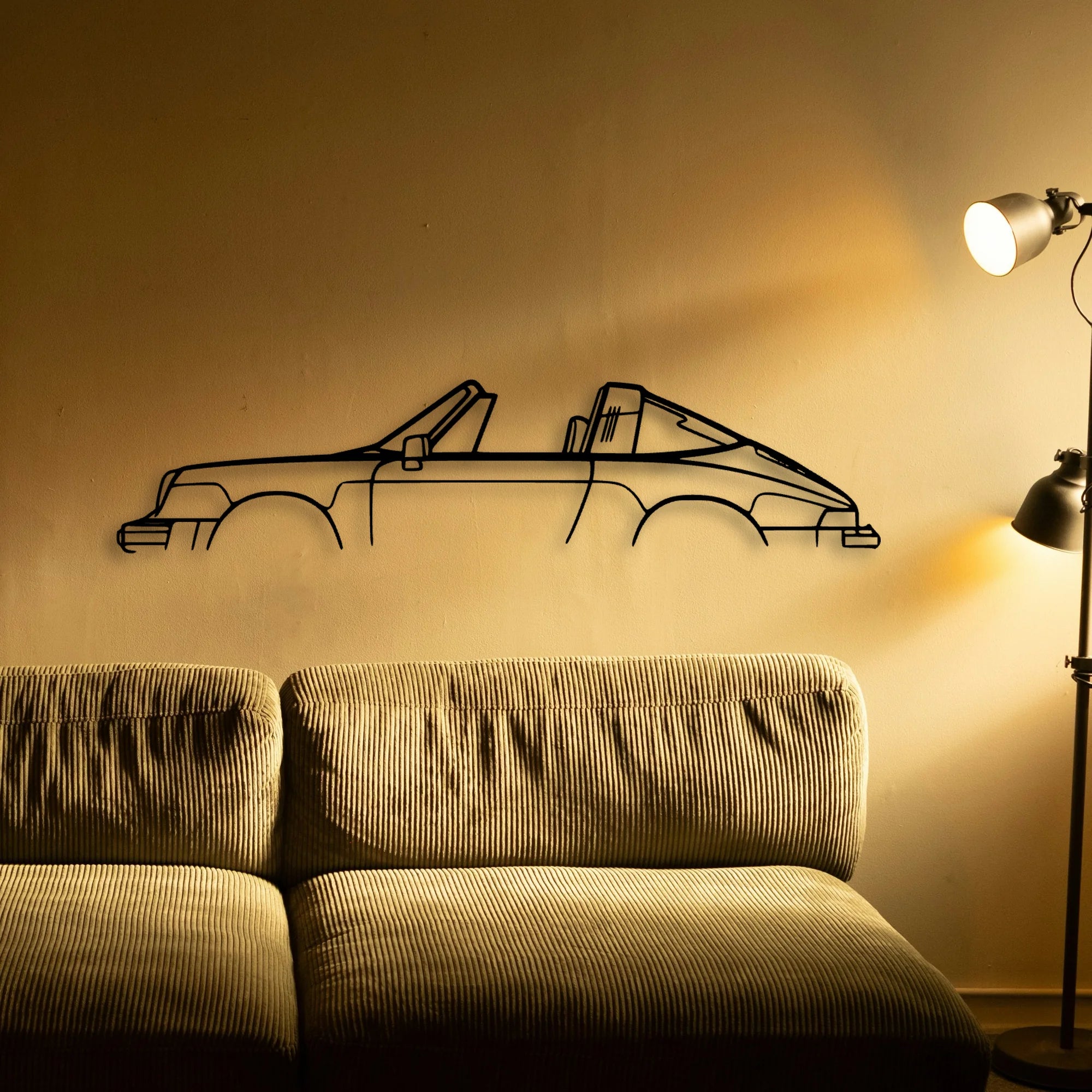 P Generation 2 Classic Silhouette Metal Wall Art - Automotive Garage Decor