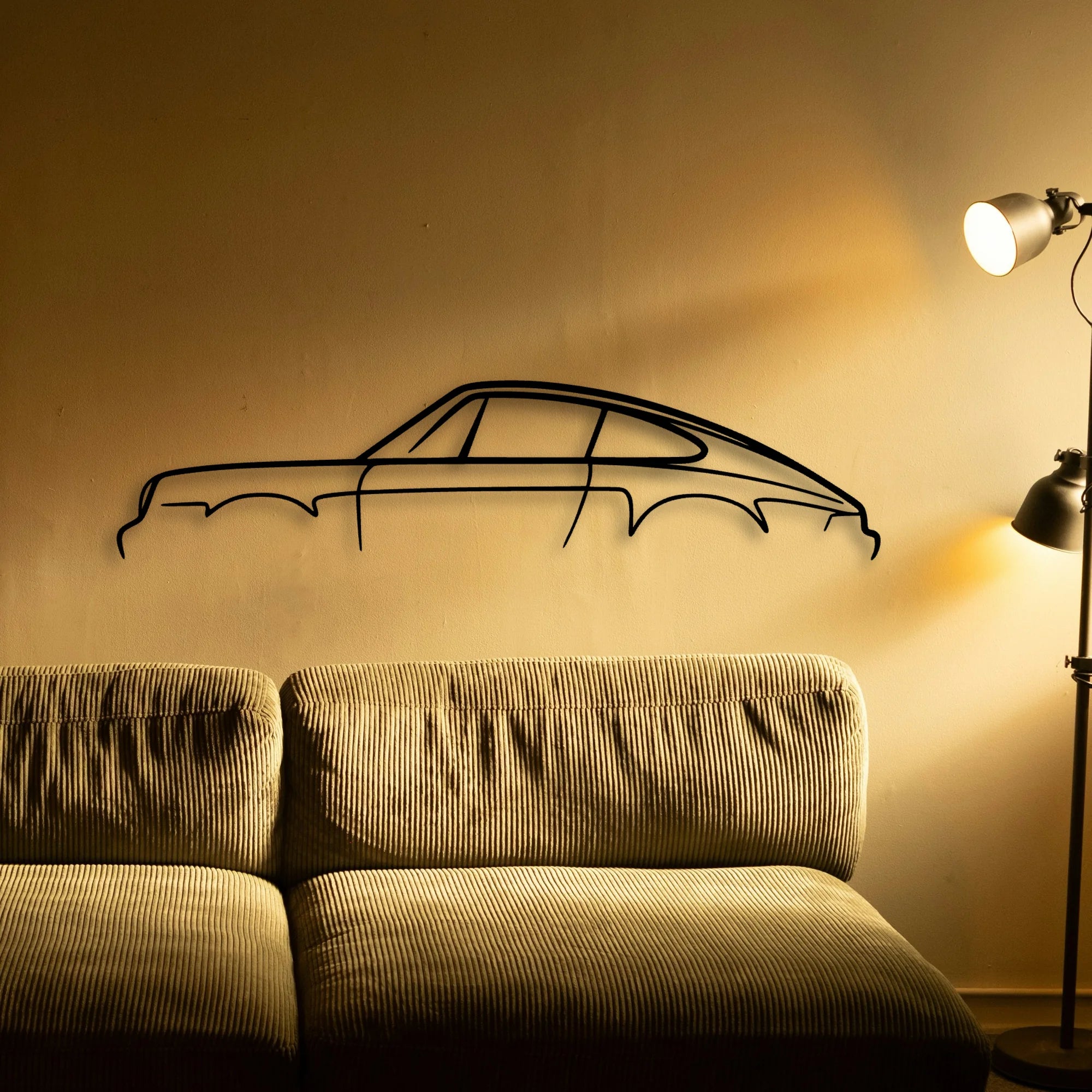 P Generation 2 4 Classic Silhouette Metal Wall Art - Automotive Garage Decor