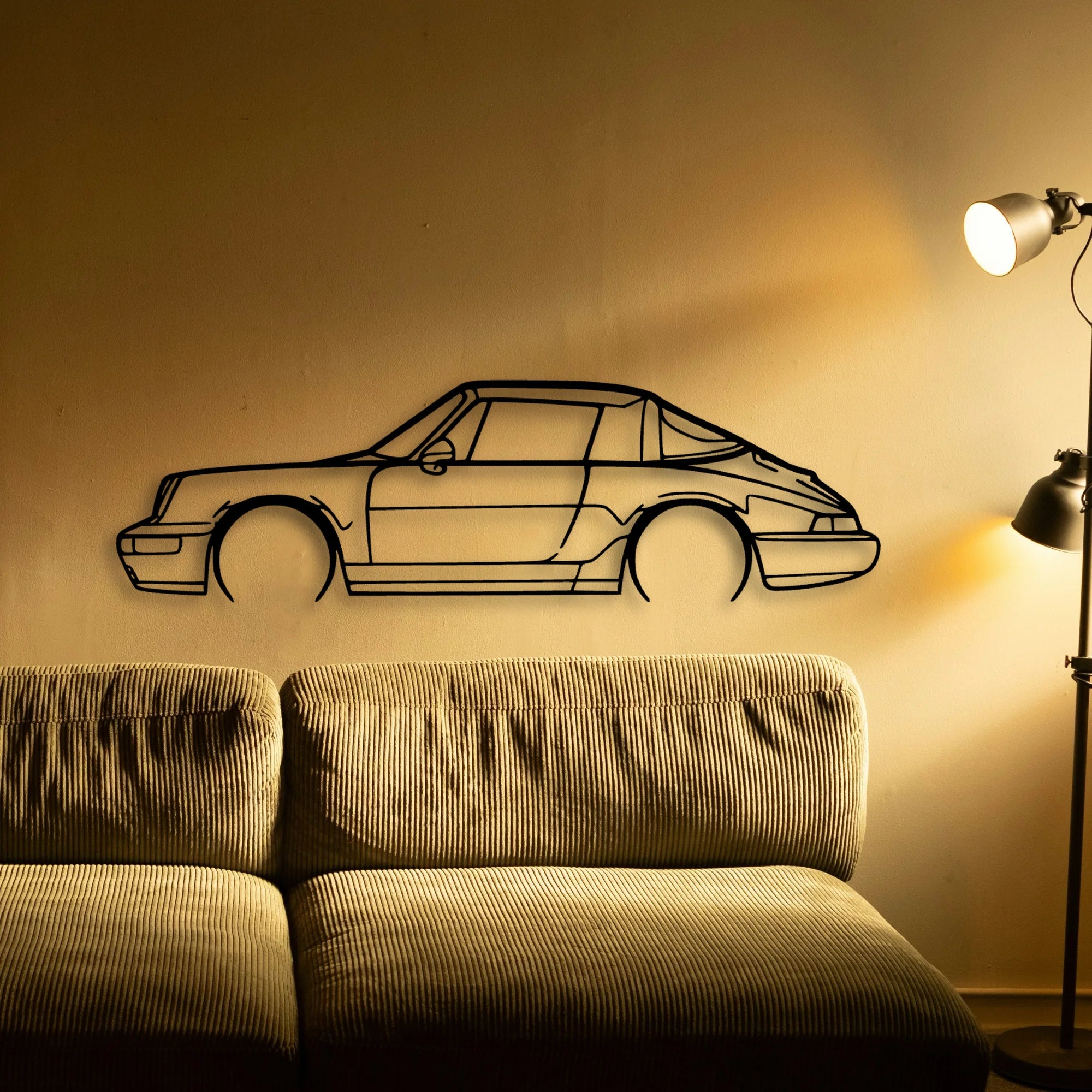 P Generation 3 Classic Silhouette Metal Wall Art - Automotive Garage Decor