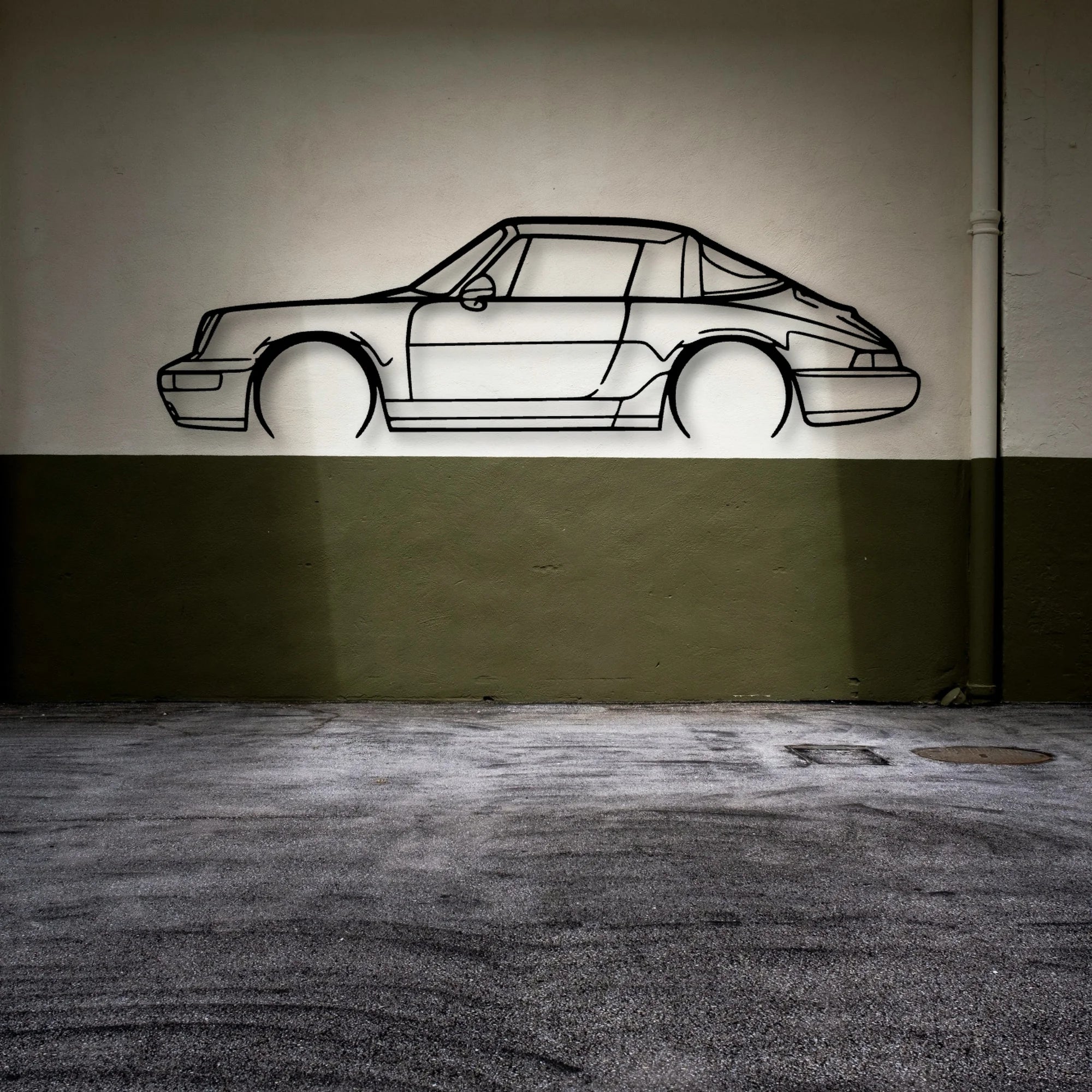 P Generation 3 Classic Silhouette Metal Wall Art - Automotive Garage Decor