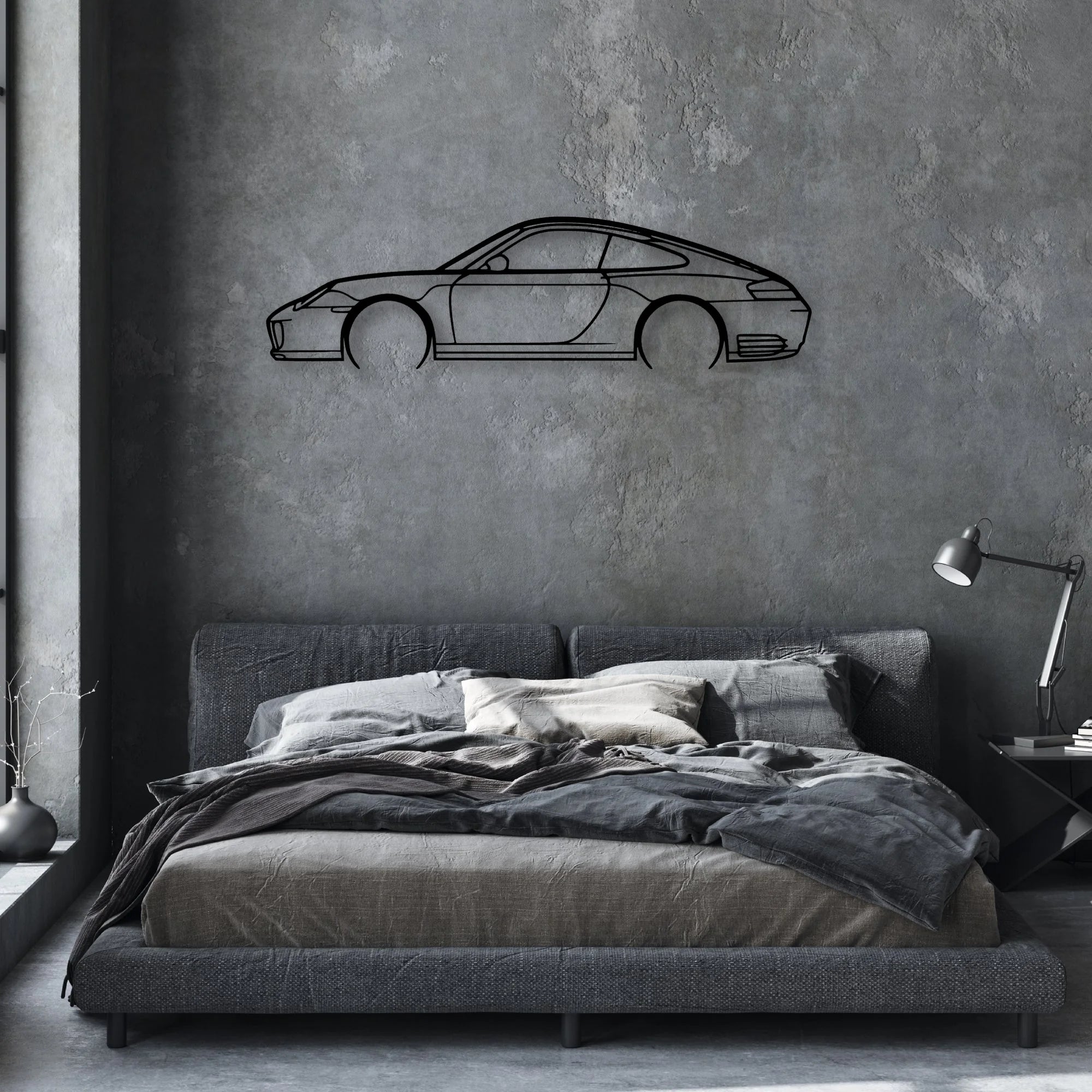 P Generation 5.2 Classic Silhouette Metal Wall Art - Automotive Garage Decor