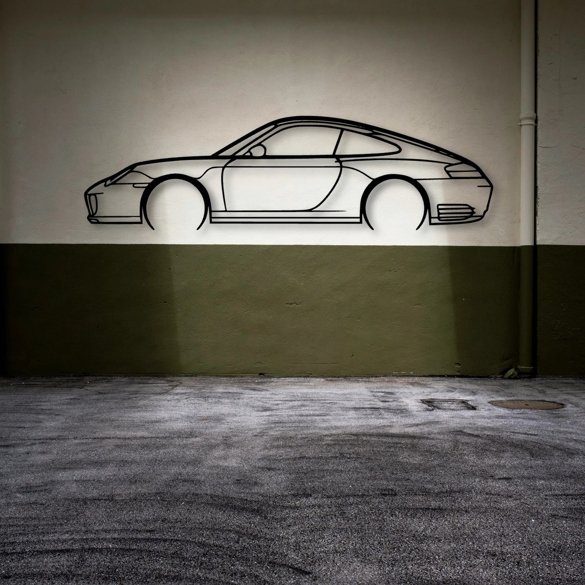 P Generation 5 2 Classic Silhouette Metal Wall Art - Automotive Garage Decor