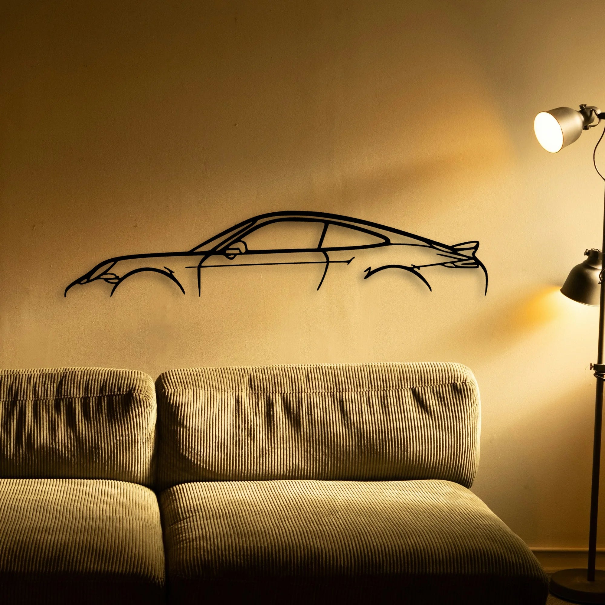 P Generation 7 Classic Silhouette Metal Wall Art - Automotive Garage Decor