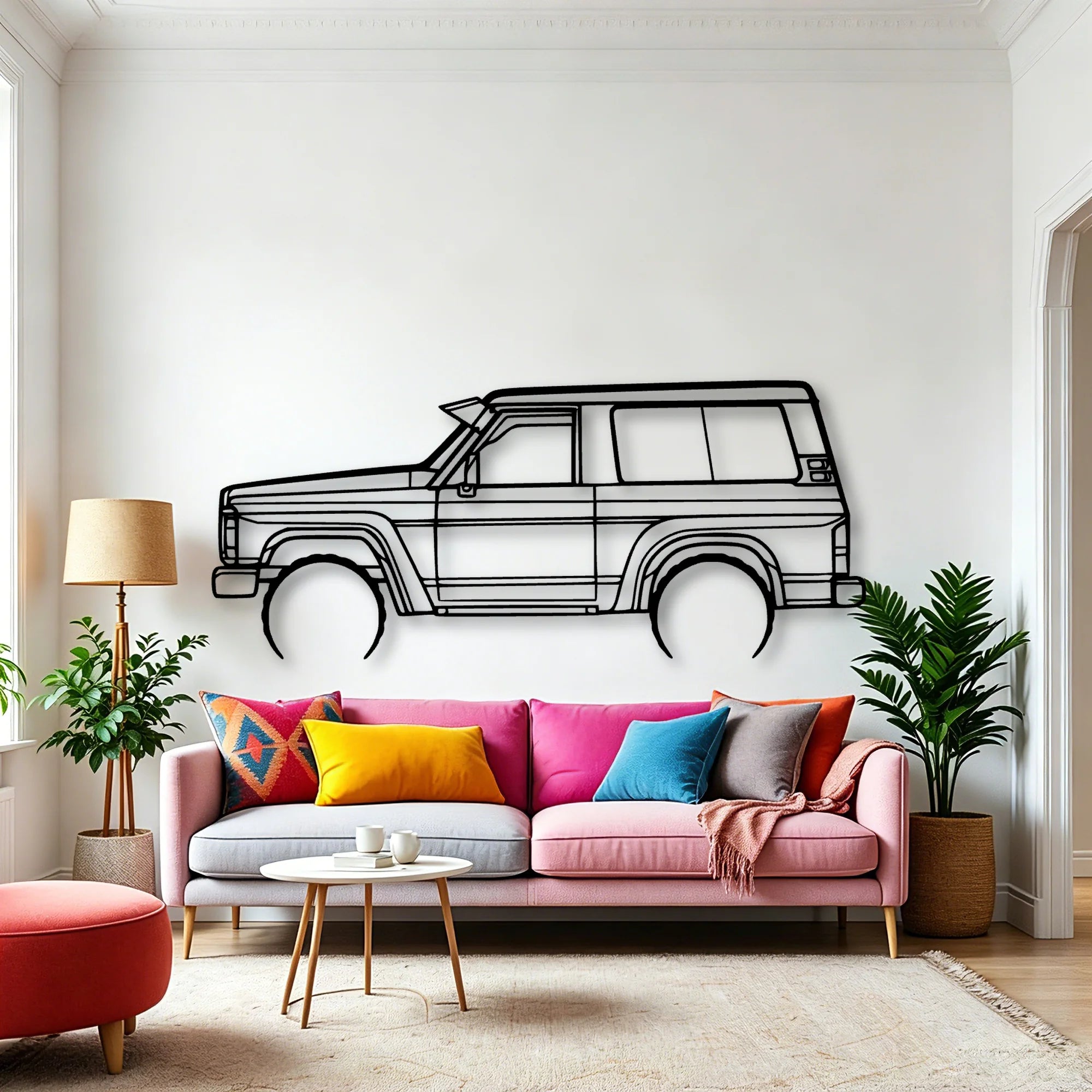 Patrol GQ 1988 Classic Silhouette Metal Wall Art - Automotive Garage Decor