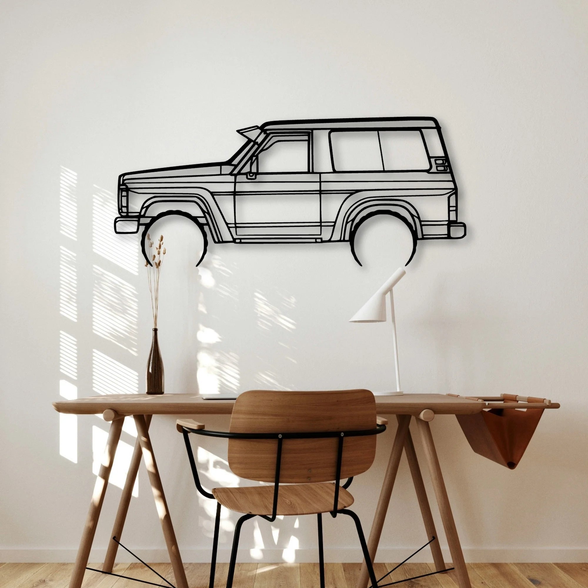 Patrol GQ 1988 Classic Silhouette Metal Wall Art - Automotive Garage Decor